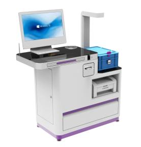 Haigla RFID-tööjaama siltide sisestamise ja piltide printimise masin